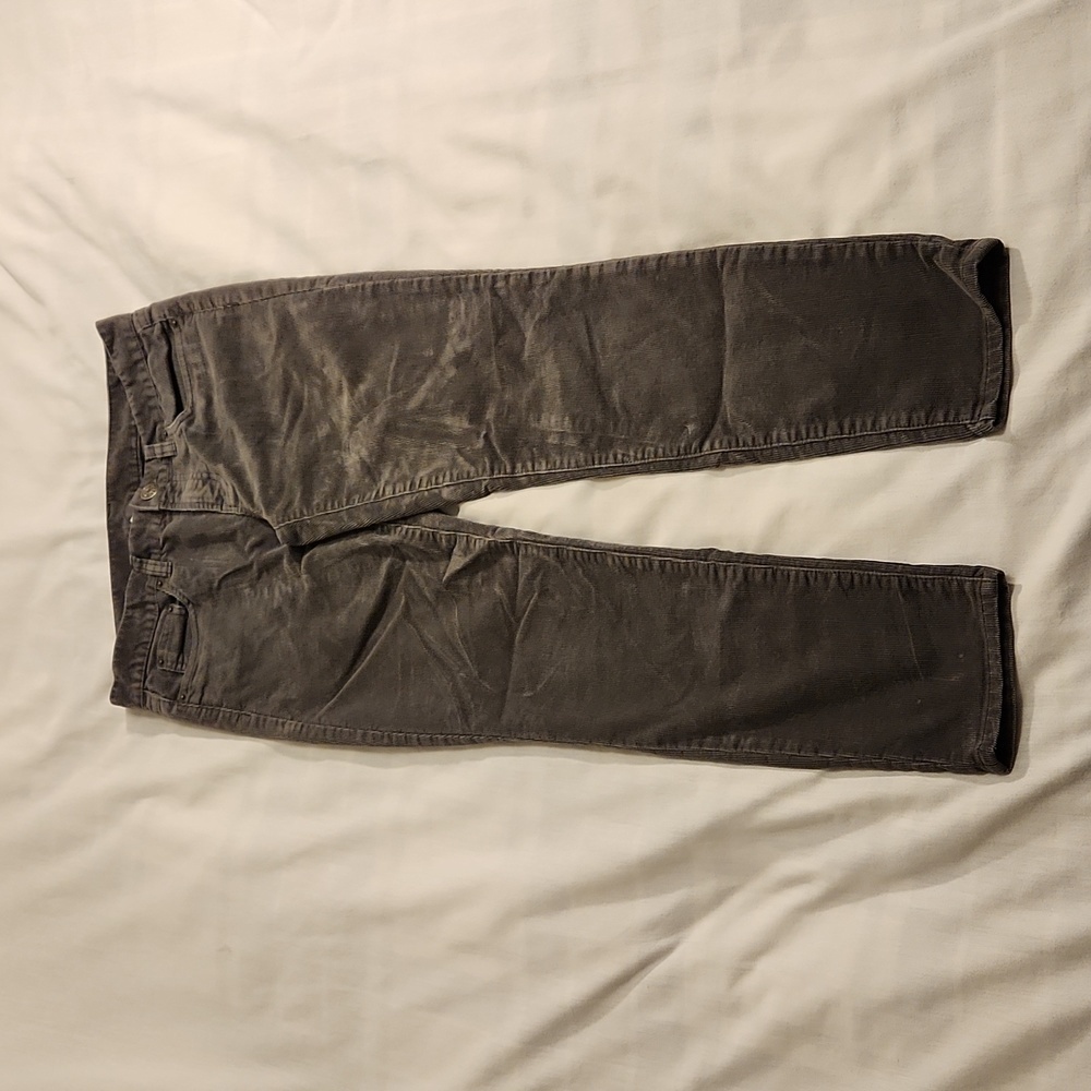 J. Crew Corduroy Pants Low Rise Skinny Women's 26 gray
